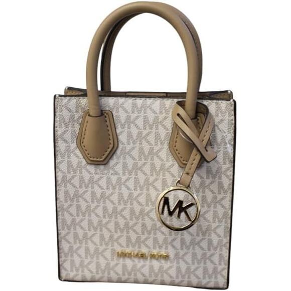 NWT Michael Kors Women's Mercer Extra-Small Crossbody Bag(camel multi) - Picture 1 of 4